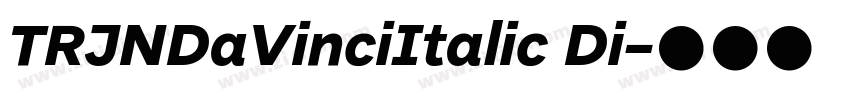 TRJNDaVinciItalic Di字体转换